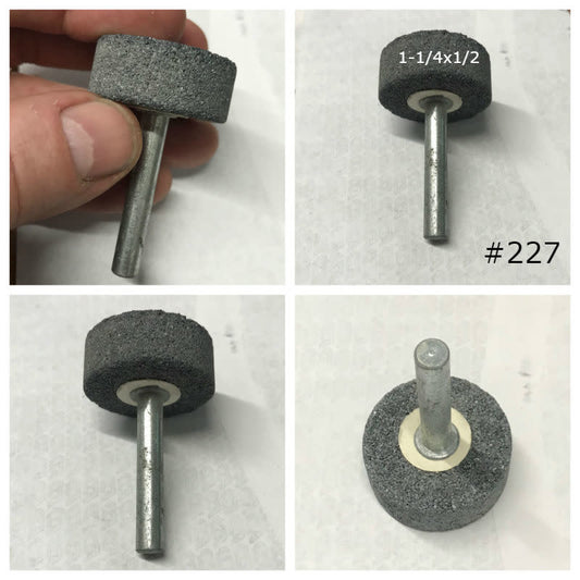 #227 Silicon Carbide Mounted Stone Disc CU #227 1-1/4x1/2 (1/4 shank) CU