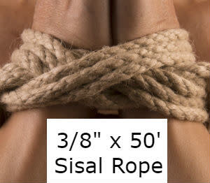 Twisted Sisal Rope 3/8" x 50'