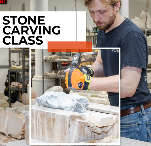 240703 Stone Carving Class Wednesday 4-7pm July 2024