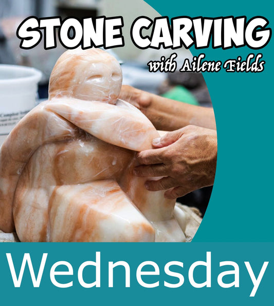 241002 Stone Carving Class Wednesday 4-7pm October 2024