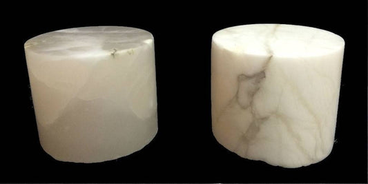 5-1/4"d x 4-1/2"h White Alabaster Cylinder #221012