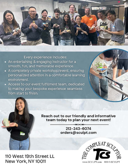 Introduction to Stone Carving (Up to 7 attendees)