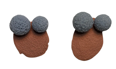 Bolas de textura - Juego de 4 piedras de textura de piel