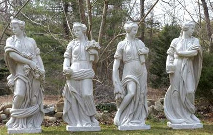 Esculturas de fibra de vidrio Four Seasons (cada una) ~84"