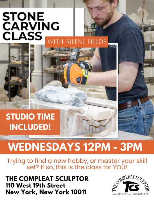 241009 Stone Carving Class Wednesday 12-3pm October 2024