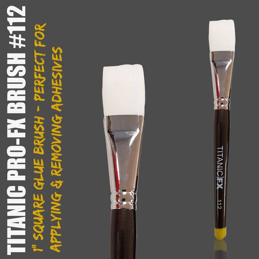 Pro-FX Brush No.112 - Cepillo cuadrado para remover y adhesivo de 1"
