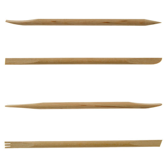 Mini herramientas de arcilla de madera (juego de 4)
