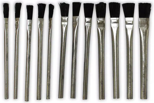 Acid Brushes assorted sizes 12pc