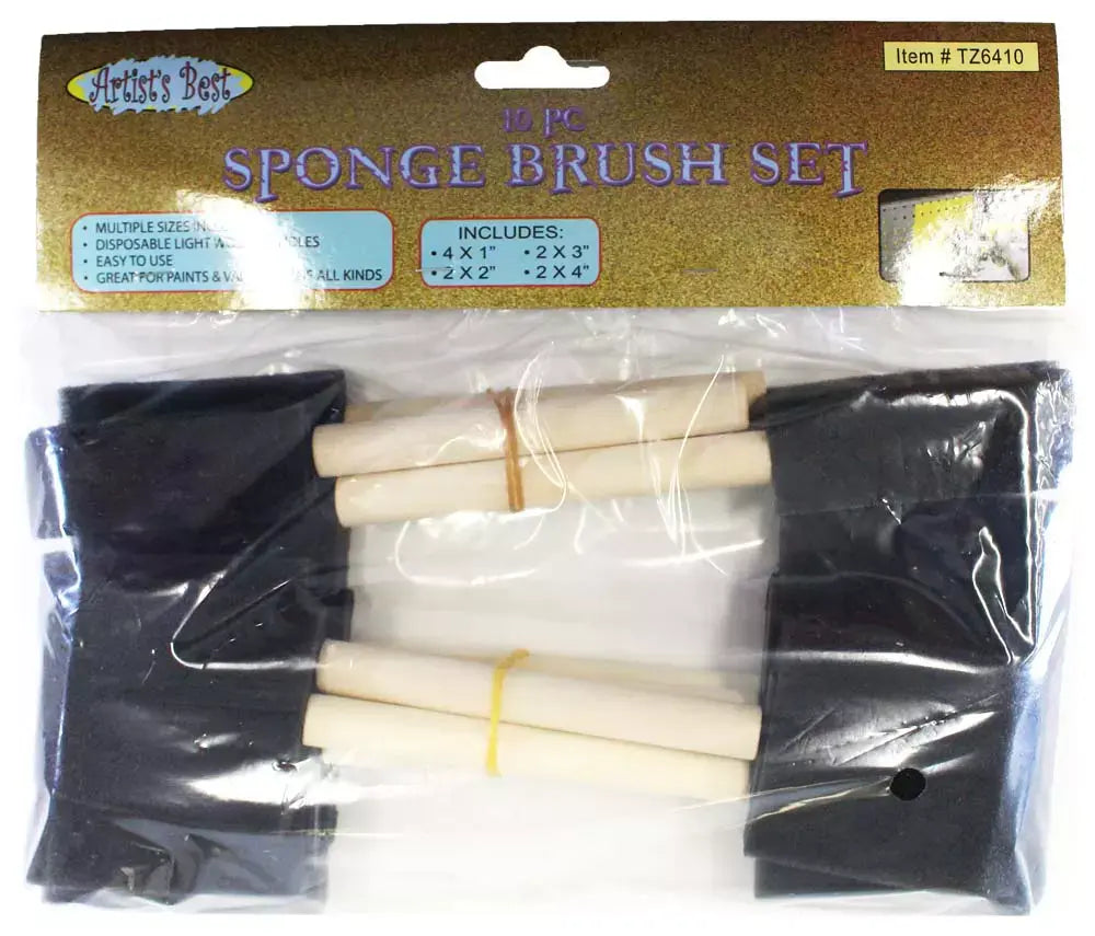 Foam Brush Set, 10 Piece