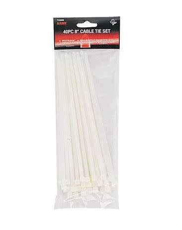 Bridas para Cables Blancas 8'' 40ud