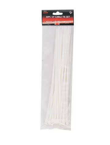 Bridas para Cables Blancas 12'' 40ud