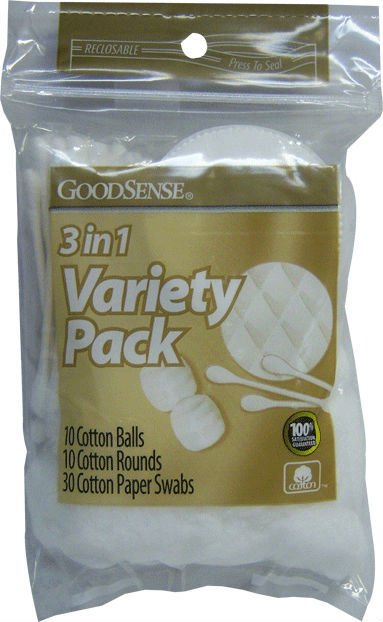 Cotton Swab Variety Pack 50pc