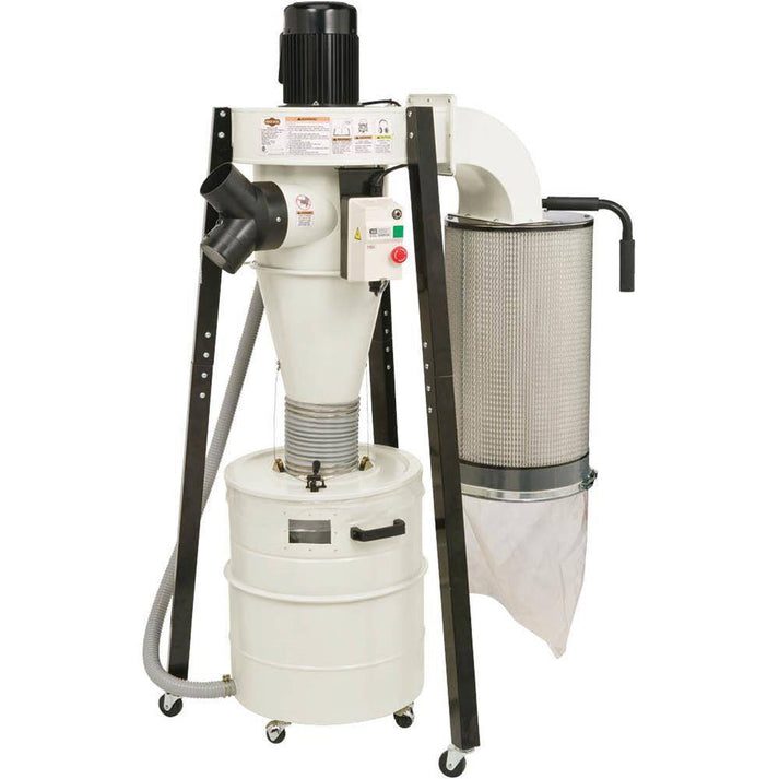 1-1/2 HP Portable Cyclone Dust Collector - The Compleat Sculptor – The ...