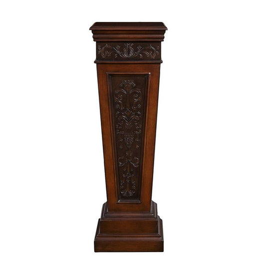 Wooden Ornate Pedestal 14X14X43