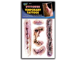 Stitches Temporary Tattoos