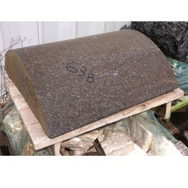 Porfero granítico marrón rojizo 31.5''x31.5''x11'' Piedra de 750 lb